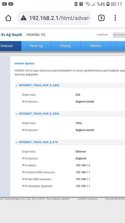 Huawei HG658 v2 TTNET ile kullanmak?