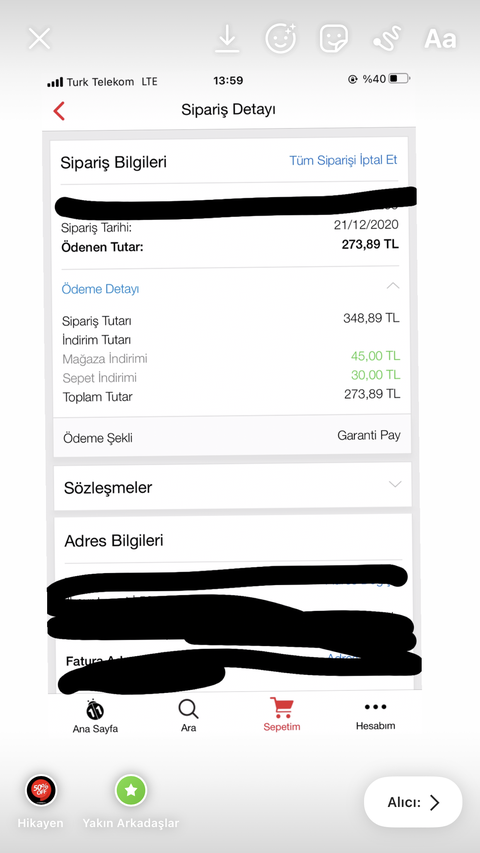 BONUS 200 TL üzeri Giyim ve Elektronik alısverisine 20 TL İndirim
