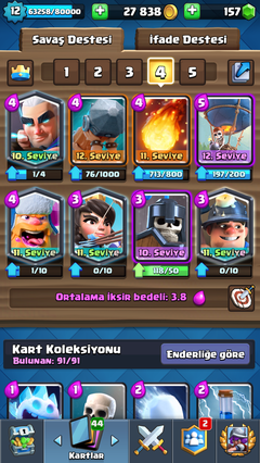 Satılık clash of royale hesabı 