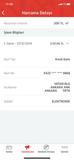 Bankkart ile Vatan Bilgisayar'da 200 TL indirim fırsatı!