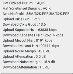 88 Mbps DSLAM kilidi sorunu