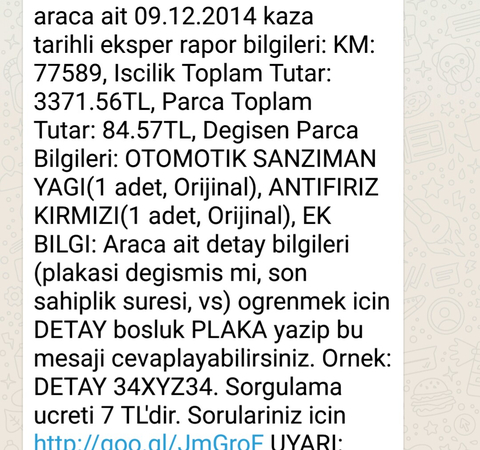 Düşük tutarlı "sel su hasarı" YARDIM LÜTFEN