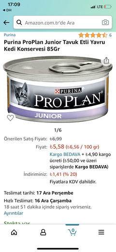 N&D Cat Ocean-Kitten Yaş Kedi Maması  ve Purina Proplan Junior