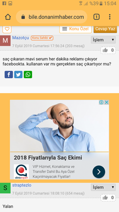 mavi serum kullanan var mı? saç için