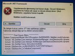 Net framework hatası 