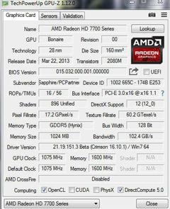  PC- İntel İ7 2600 3.40GHz -SSD 120GB(555M6788B/510MB) +1TB HDD- Amd 7790- 8GB DDR3 1333