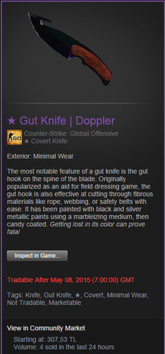  Aktif---SATILIK Gut Knife Doppler