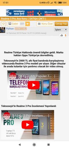 Realme 3 Pro Ana Konu ( SATIŞA ÇIKTI )