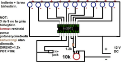  ☆ Vu-Meter Silicon Tower Lm3915 ☆ [Bol Resimli] (Vu metre nasıl yapılır ?)