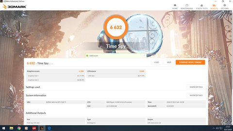 Çeşitli 3dmark Timespy Sonuçları