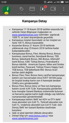 Vatan Bonus Kampanyası