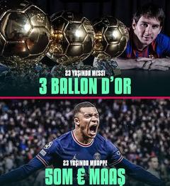 Mbappe vs Messi 23 yaş