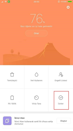 MIUI Bildirimler için izin ayarları (V7-8-9)