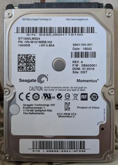 Seagate Momentus SpinPoint 1TB 2.5 inch HDD / satıldı: onurkose