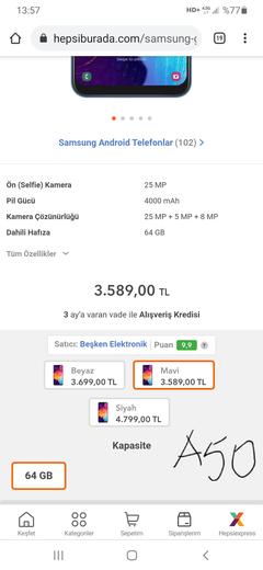 Samsung Galaxy A50 Ana Konu | 🌟 Android 11 - One UI 3.1 Geldi 🌟