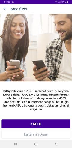 TT Faturasızdan Faturalıya 1000DK/1000SMS/15GB  39TL