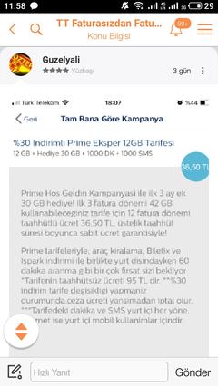 📲 TÜRK TELEKOM MOBİL FATURALI-FATURASIZ TARİFELER PAKETLER KAMPANYALAR