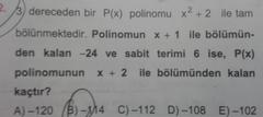  POLİNOM soruları