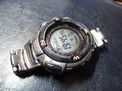  SATILDI _ Casio PAW-1500T-7V ____ Titanyum ____ Pro-Trek ____ Atomik