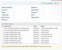  Kargo takibi Torbaya Eklendi - İSTANBUL(AVR)(İST.ULUSLARARASI PİM)	