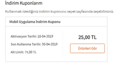 Trendyol 75/25 ₺ Mobil Uygulamada geçerli.