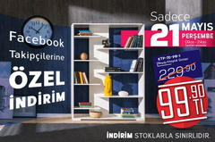  Adore Kitaplık Ünitesi Bugüne Özel 99 TL