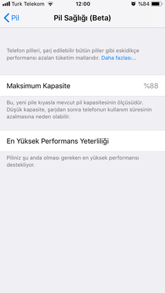 Pil Sağlığımızı paylaşıyoruz (iOS 11.3)