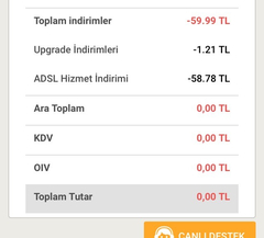 Turk.net İnternet 59.99 TAAHHÜTSÜZ