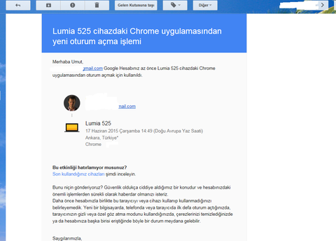 Hesabım mı çalınmış?Gmail içerir