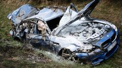  Almanyada 300 Km Hız ile kaza Yaptı