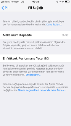 Pil Sağlığımızı paylaşıyoruz (iOS 11.3)