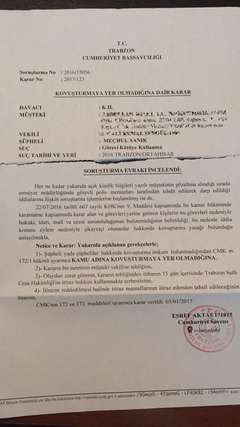 Polis sizi 'tehdit' de etse 'darp' da etse birşey yapamazsınız