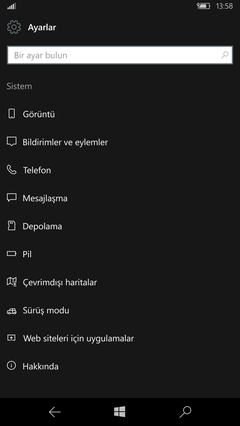 Windows phone ekran görüntüleriniz?