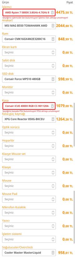 (TOPLANDI) Oyun için sistem tavsiyesi lütfen (Asus Tuf 3070 ti kullanılacak)