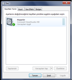  Hoparlör den ses geliyor fakat kulaklıktan gelmiyor