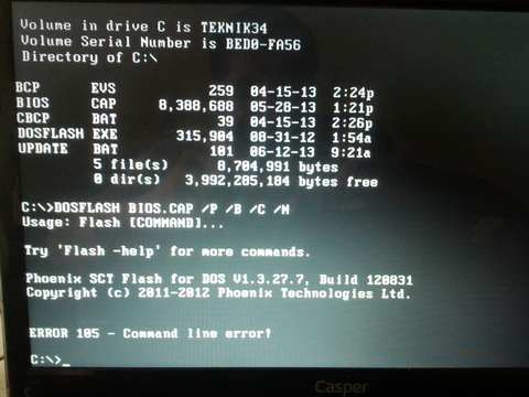 Casper Bios Gonderdi Nasil Yukleyecegim?