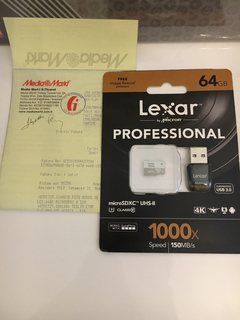 Sıfır Lexar 64 Gb Professional Hafıza Kartı(Go Pro Uyumlu)