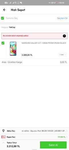 Samsung Galaxy A71 [ANA KONU] Özellikler, Yardımlaşma ve Tartışma