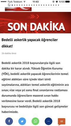 2018 Bedelli Askerlik Ana Konu