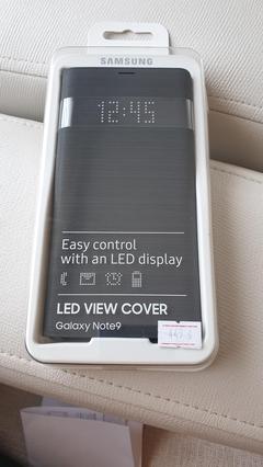 ORJINAL SIYAH Note 9 led view flip cover kılıf