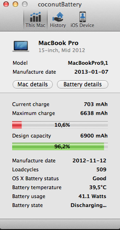  Macbook pro pil ömrüm hakkında ACİL !