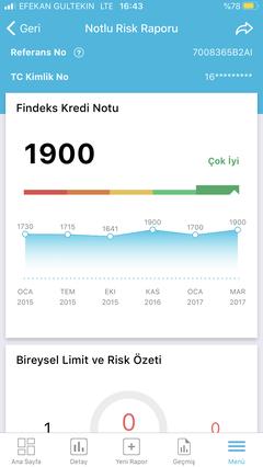 Findeks Mobil Uygulama İlk 3 Gün Ücretsiz