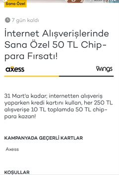 Axess-Neo Sizel Özel kampanyaları burda toplayalım