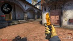 SATILDI - %75 > Huntsman Knife - Tiger Tooth(FN) ve Moto Gloves - Transport (FT)