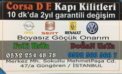  OPEL CORSA D  KAPI KİLİT SORUNU