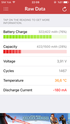  Bataryamın son durumu iphone 5c