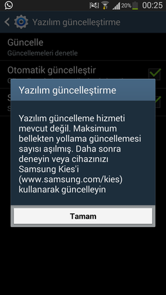  note2 guncellemiyo