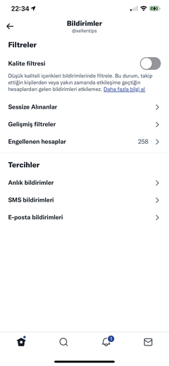 twitter bildirimleri gelmiyor