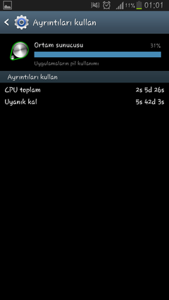  Samsung Galaxy Note 2 Batarya Istatistiklerimizi Paylaşalım..