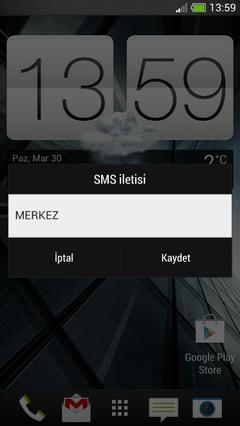  HTC One X Konum Bildiren SMS İletilerini Kapatma